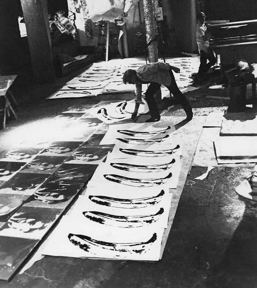 Andy Warhol and Gerard Malanga in the Factory